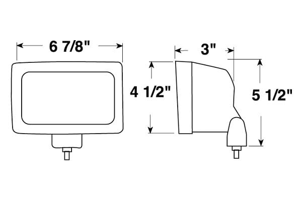 Peterson V504HT Light (Tractor/Work Rectangle Trapezoid)