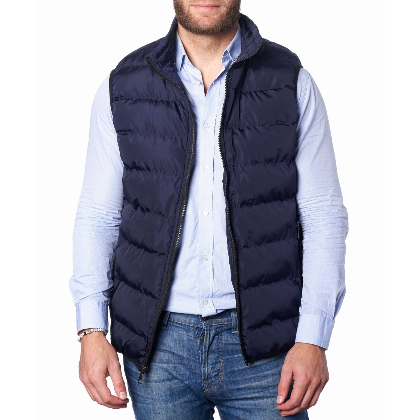 Mens Lightweight Down Alternative Puffer Vest Sleeveles