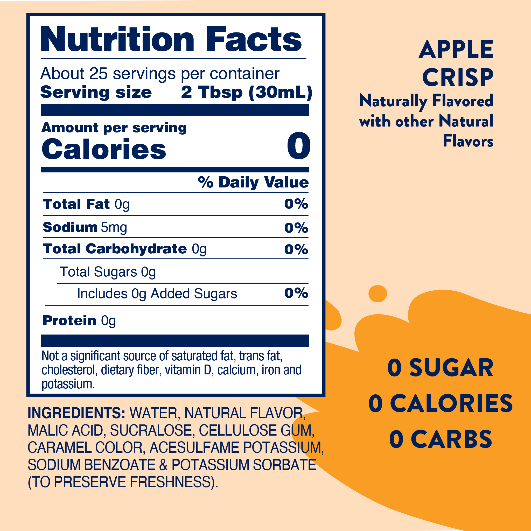 New - Sugar Free Apple Crisp Syrup
