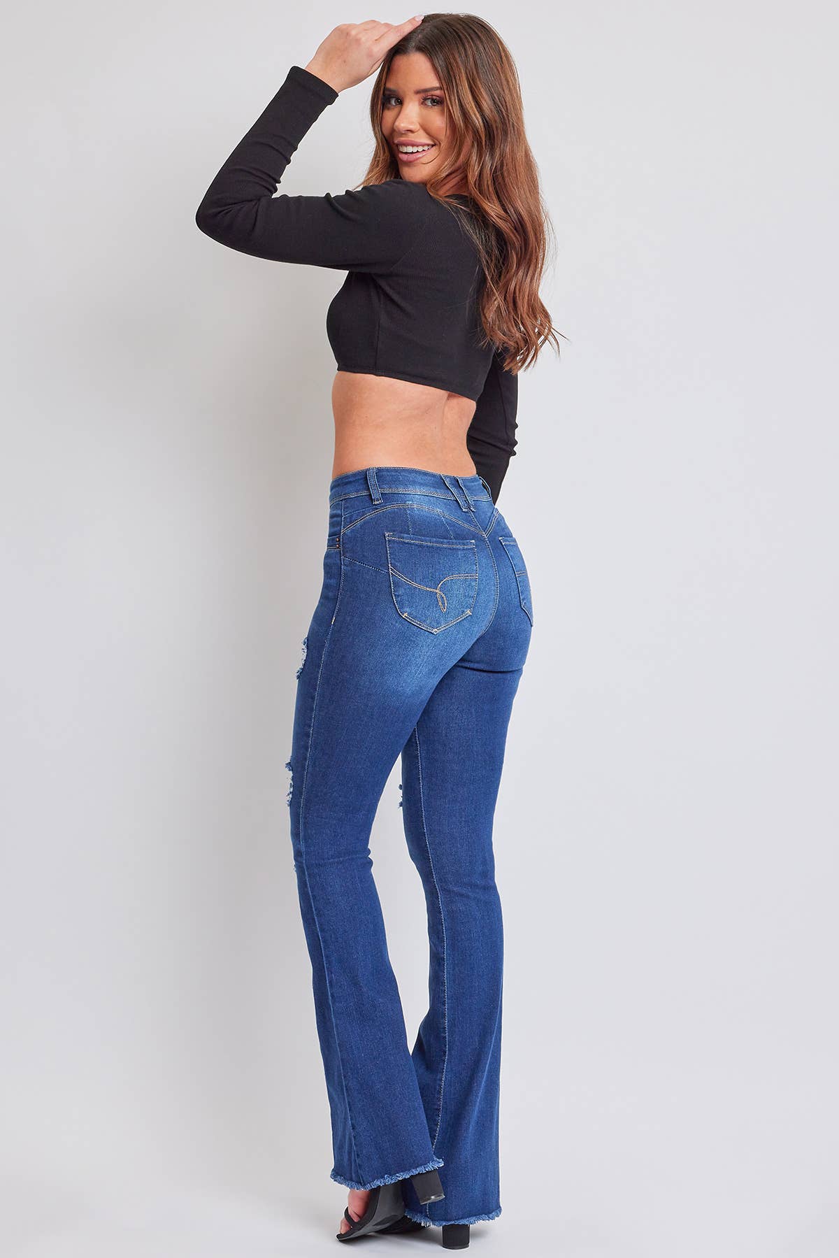 Junior WannaBettaButt High-Rise Super Flare Jean