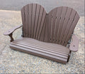 Brown swing setting on concrete