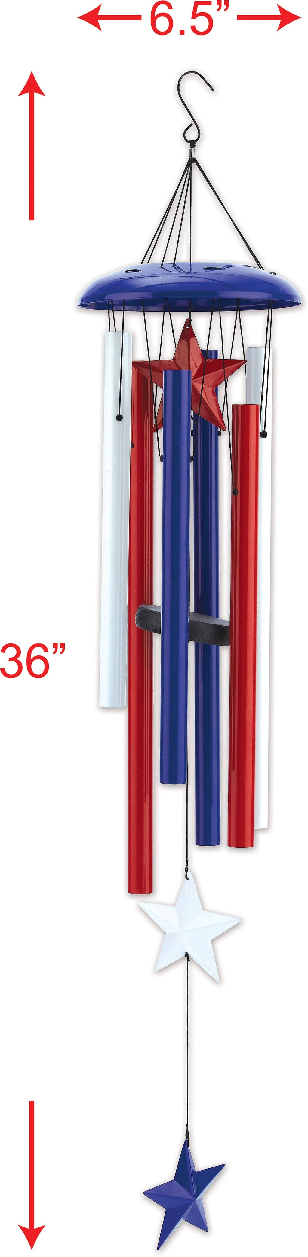 36" Americana Wind Chime Garden Decor - 94485