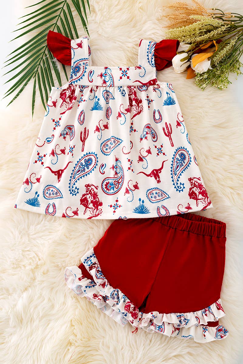 PAISLEY PRINTED TUNIC & SHORT
