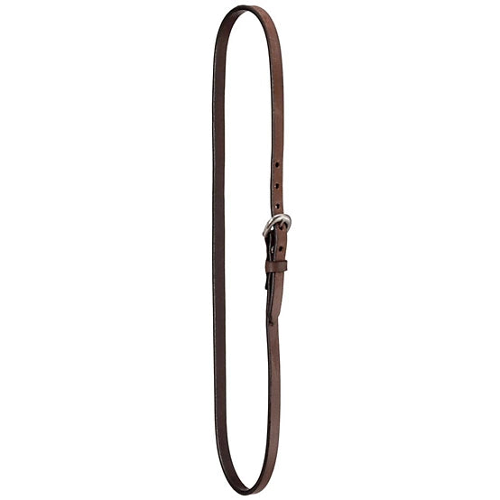 Brown leather belt on a white background
