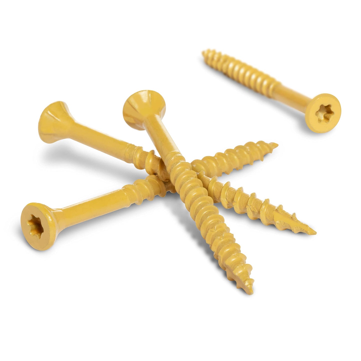 Deck Plus 48415 Wood Screws #10 x 2-1/2", Tan, 1lb Box