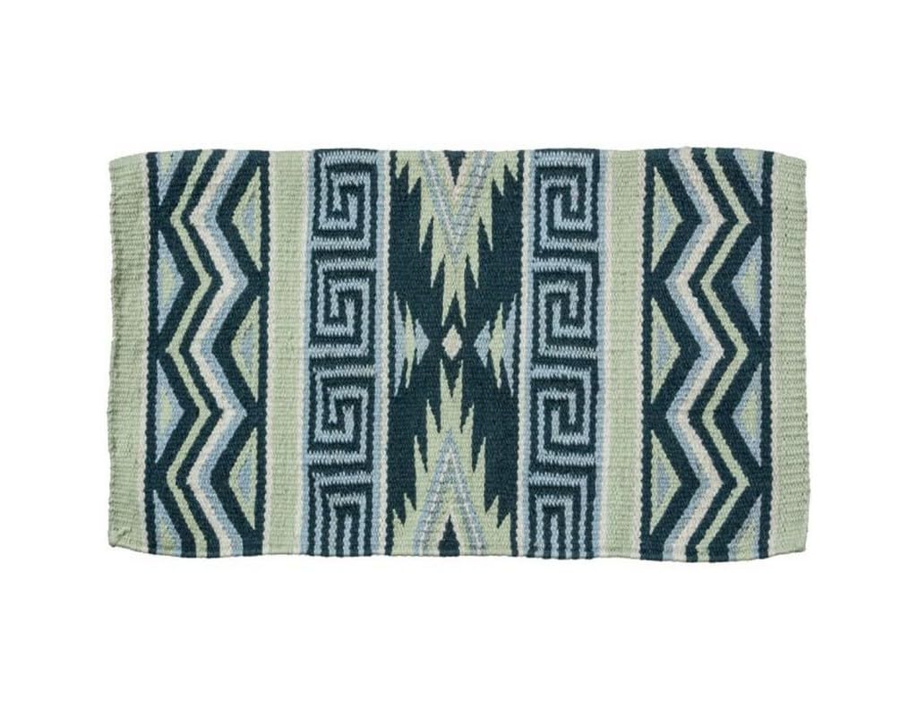 Tough 1 Mayan Wool Saddle Blanket Seafoam Green