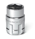 GEARWRENCH 1/2" Drive Pass Thru 6 Point Standard SAE Socket 13/16" - 142260GR