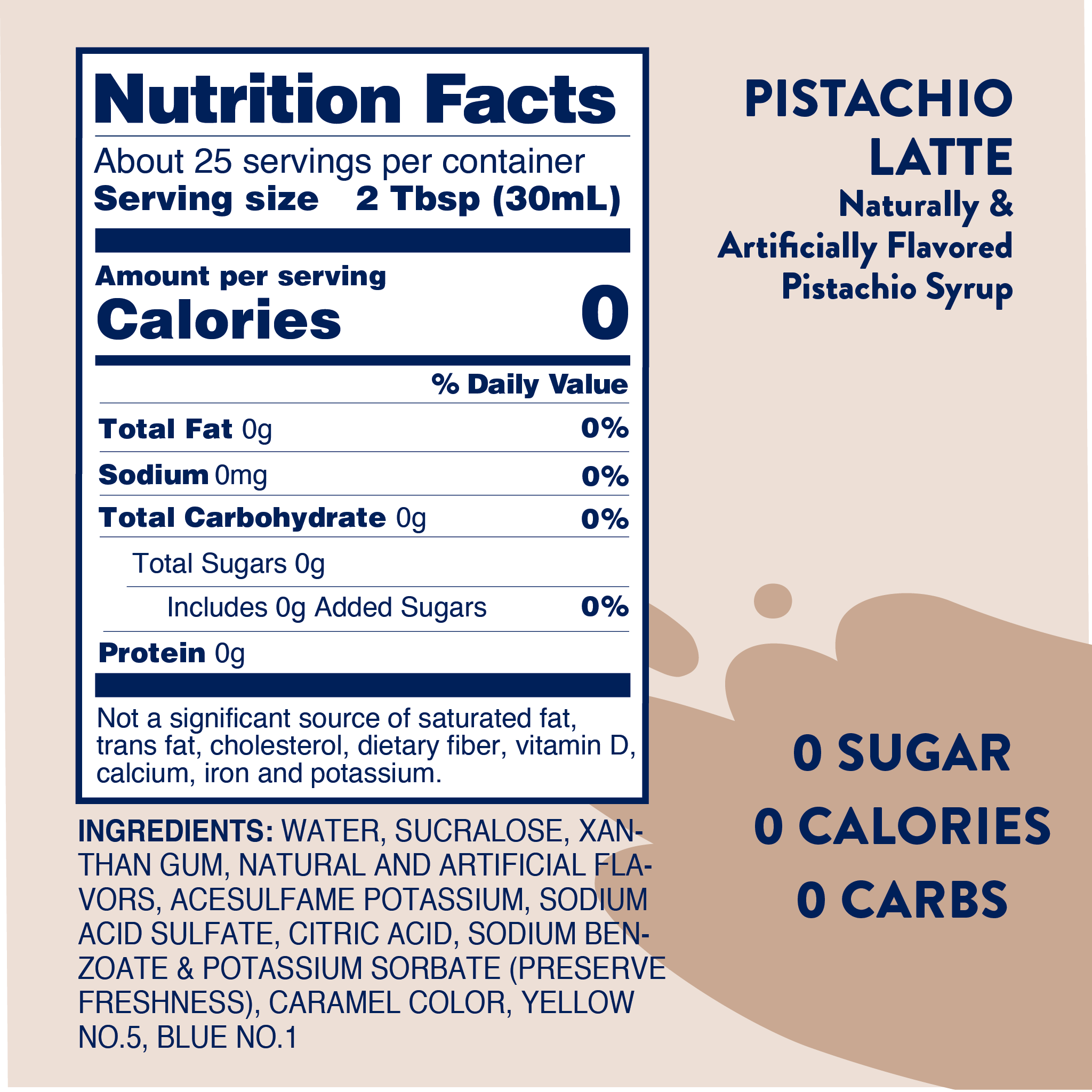 Sugar Free Pistachio Syrup