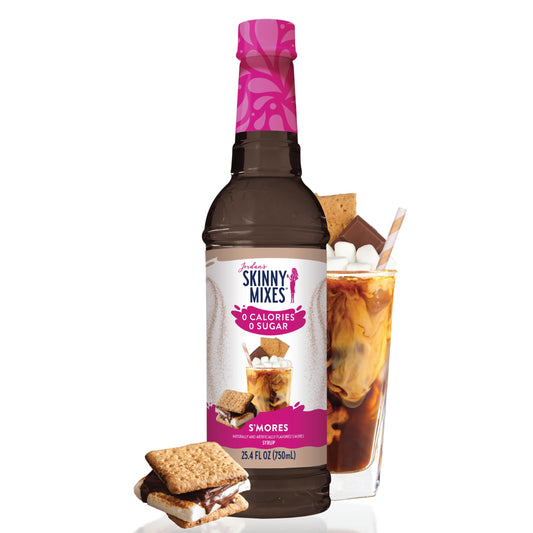 Jordan's Skinny Syrups Sugar Free Coffee Syrup, Smore's Flavor Drink Mix, 25.4 Fl Oz