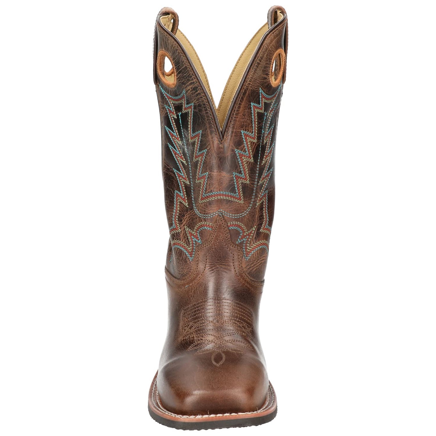 Smoky Men's Blake Bomber Tan and Brown Leather Western Cowboy Boot