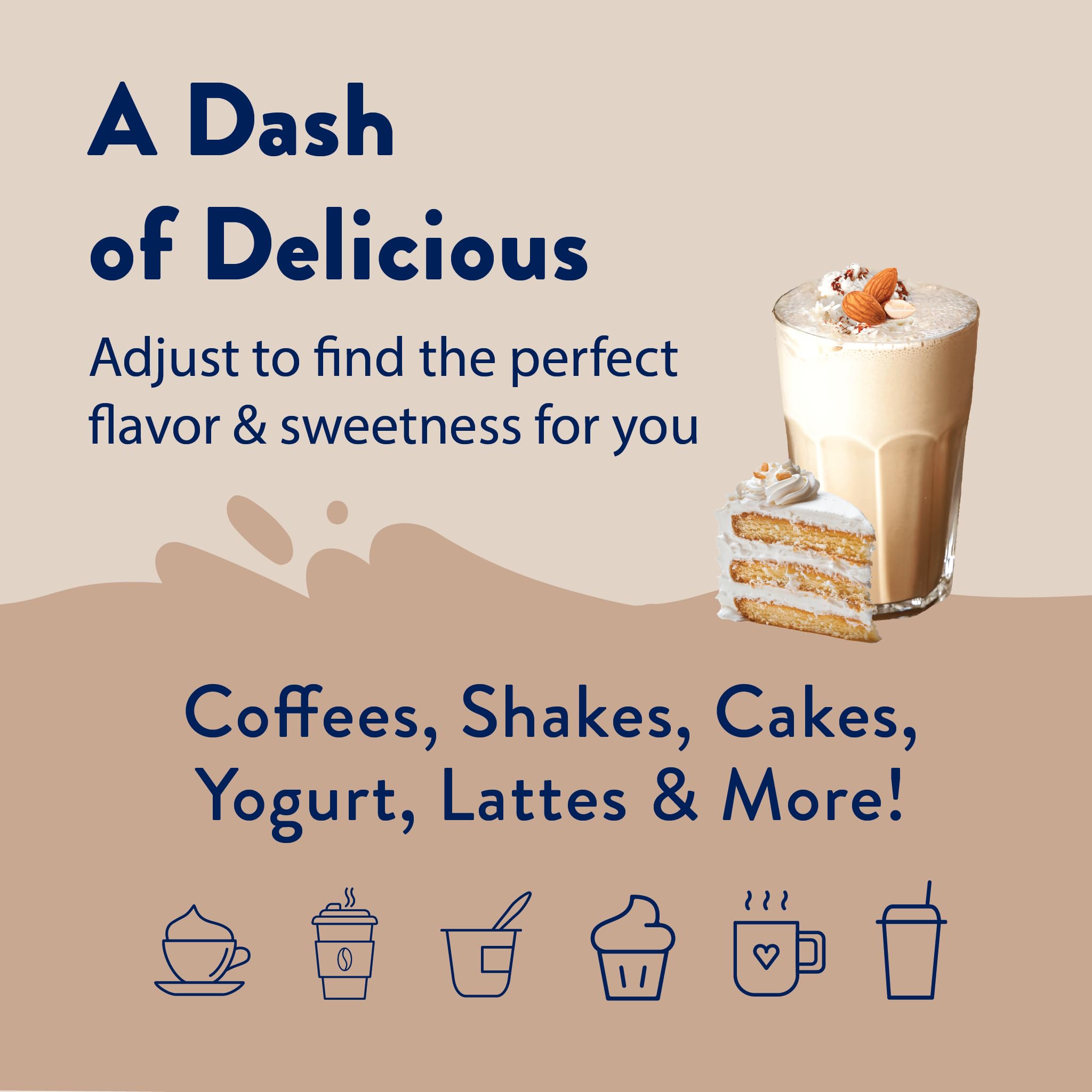Jordan's Skinny Syrups Sugar Free Coffee Syrup, Italian Wedding Cake Syrup Flavor, 25.4 Fl Oz