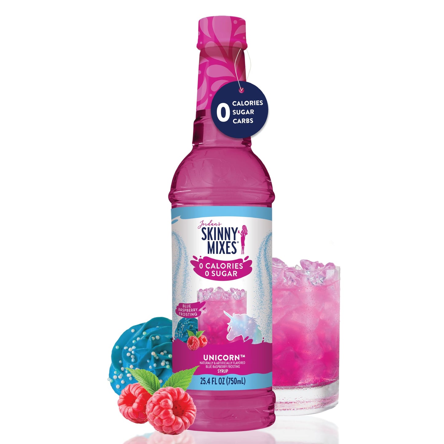 Jordan's Skinny Mixes Sugar Free Syrup, Unicorn Flavor,25.4 Fl Oz