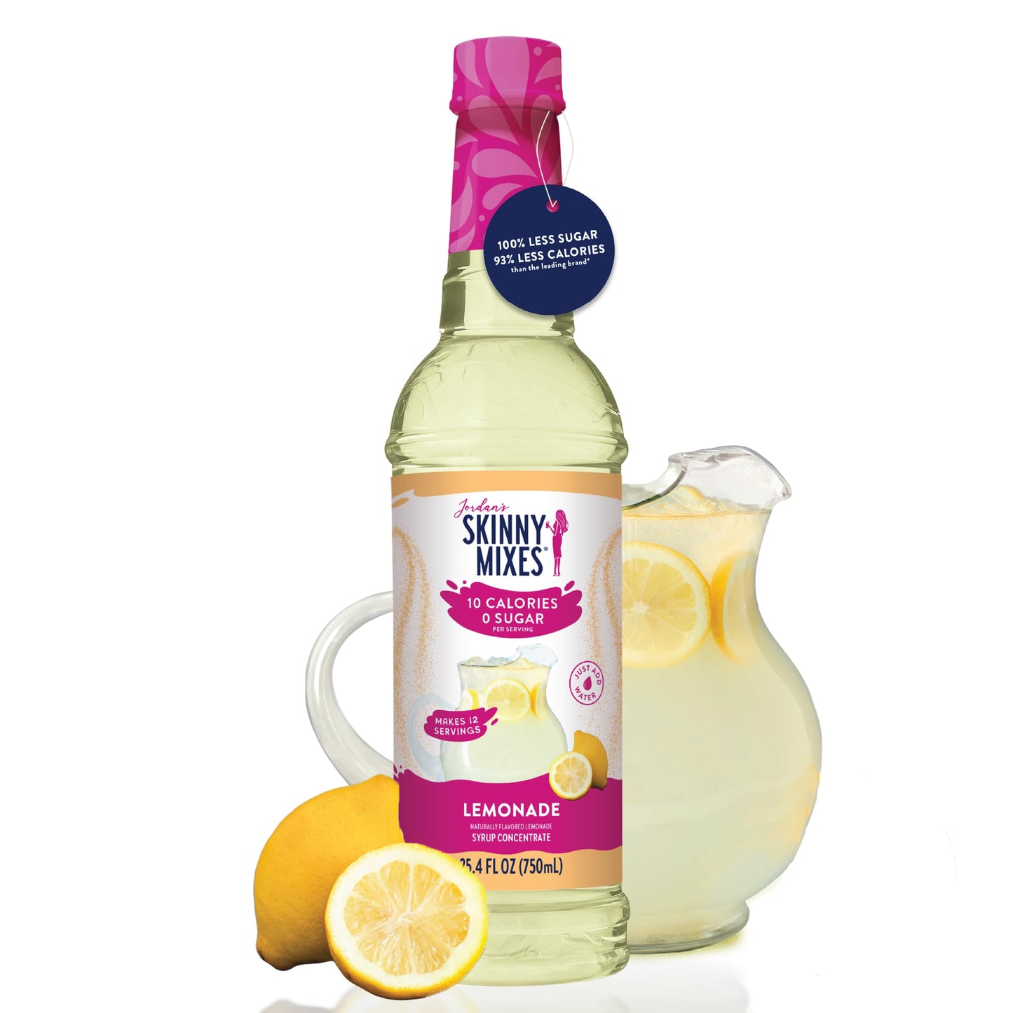 Jordan's Skinny Mixes Sugar Free Syrup, Lemonade Flavor,  25.4 Fl Oz