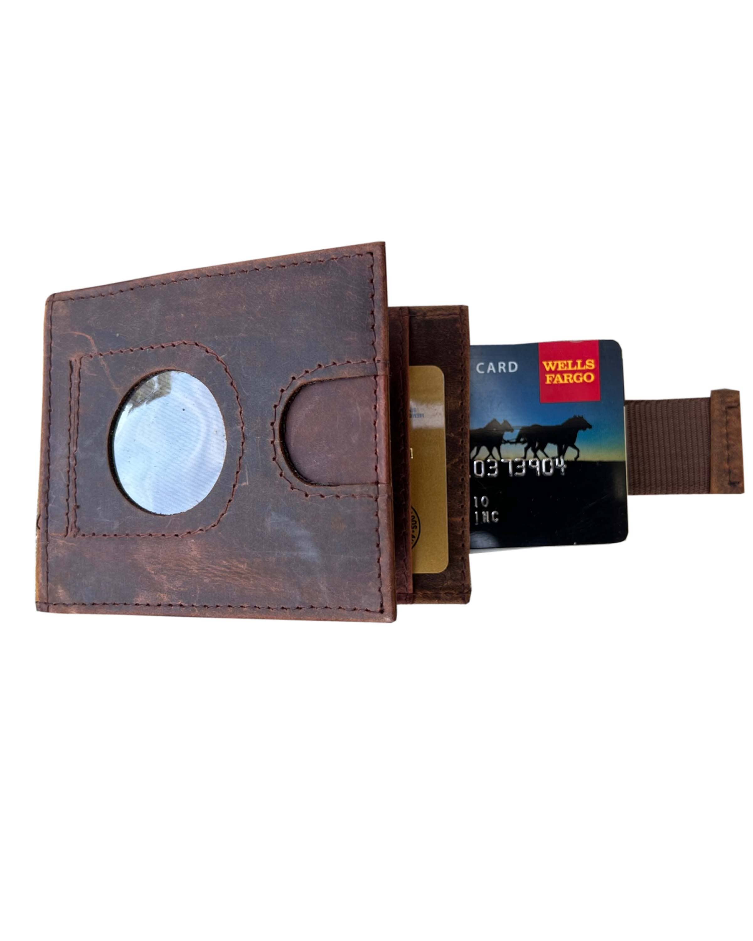 Genuine Buffalo Leather Bifold Wallet