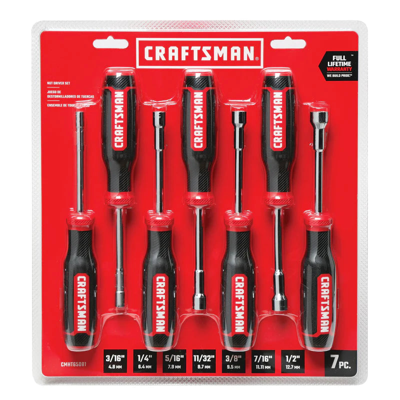 7 Piece SAE/MM Nut Driver Set