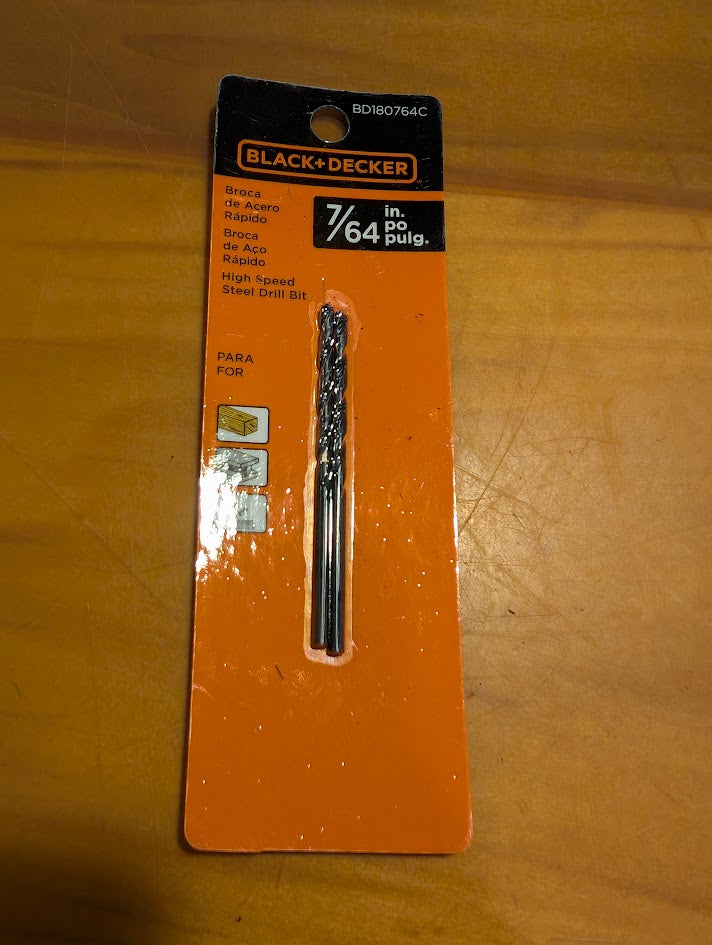 7/64" (2.8MM) OXIDE DRILL BIT - BLACK & DECKER (BD180764C)