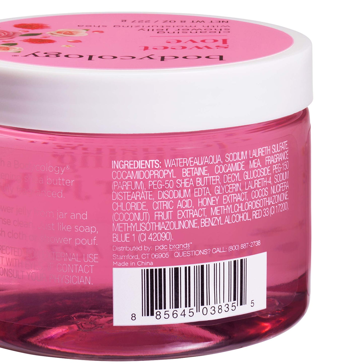 Bodycology Shower Jelly - Gentle Cleanser - Sweet Love - 8 oz