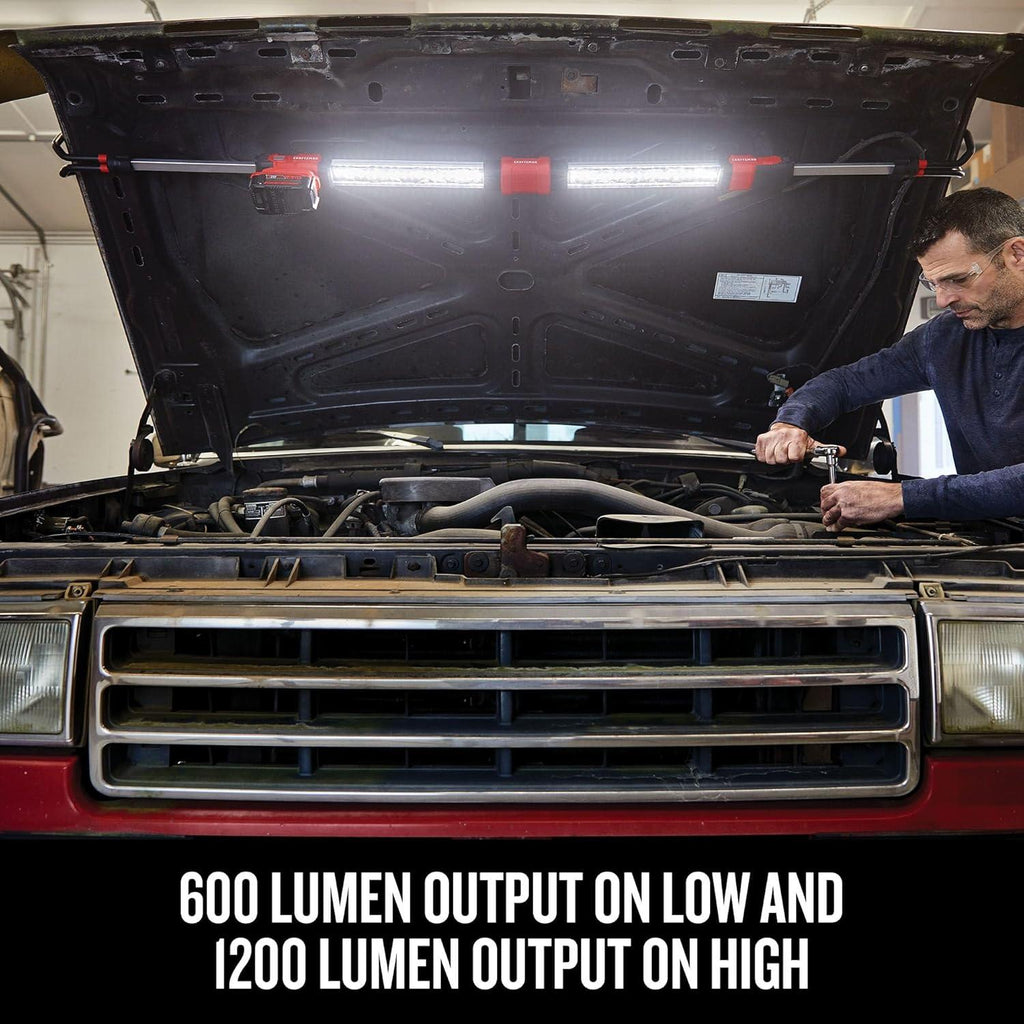 CRAFTSMAN V20 Cordless Under Hood Light, Mechanic Work Light, LED, Bare Tool Only (CMCL090B)