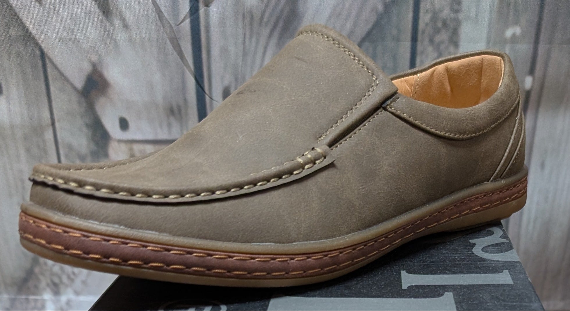 Aldo Rossini Men’s Slip-On Loafers – Loden