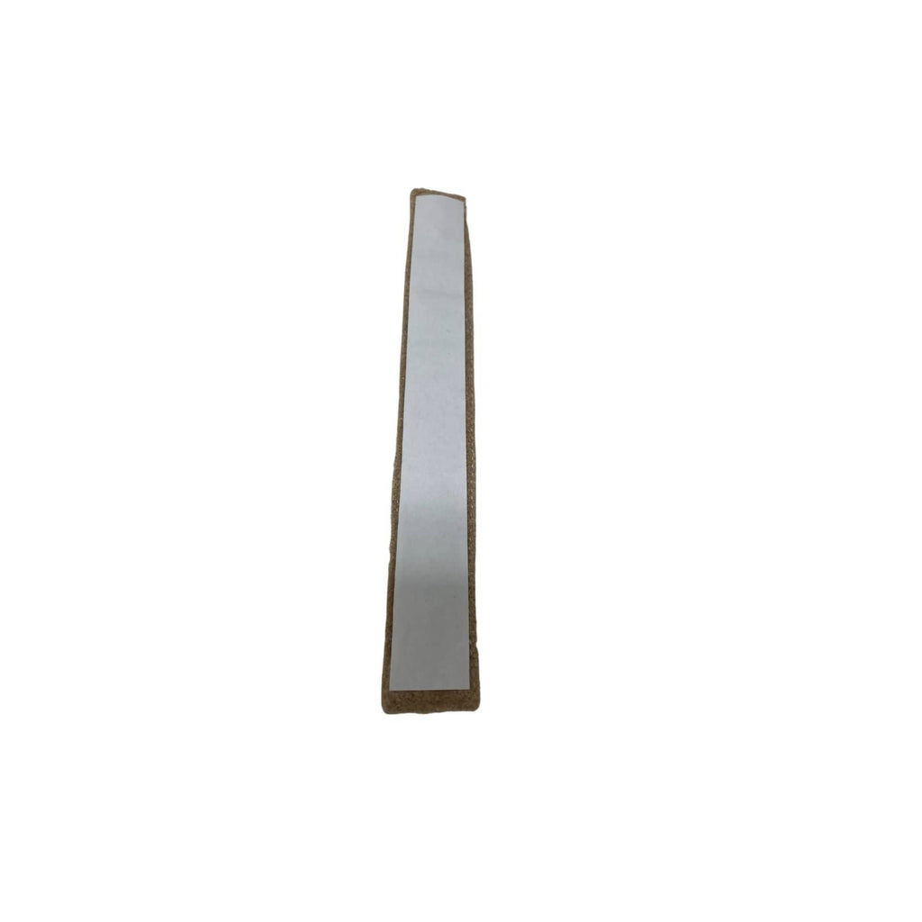 Long beige hat liner with a brown frame on a white background