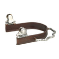 Ladies brown bumper spur up-close