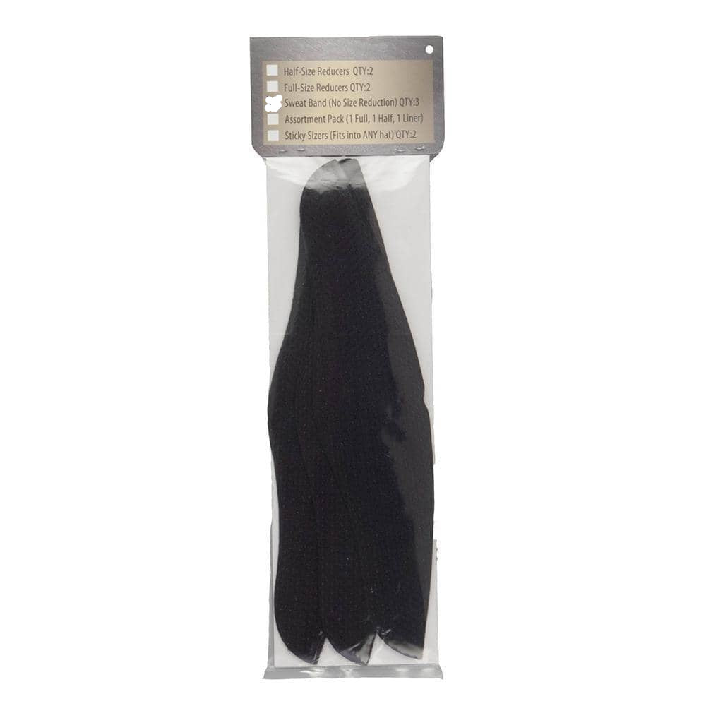 Packaged Assorted Hat Size Adjuster Pack inserts with a label on a white background