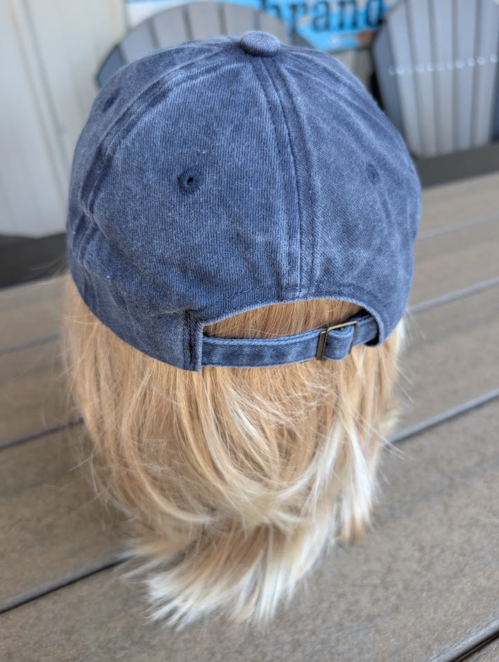 Back view of a ladies ball cap I’d Rather Be Riding My Horse