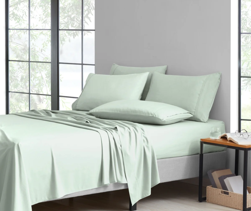 Luxury bamboo sheet set available in random solid colors, full or queen size only.