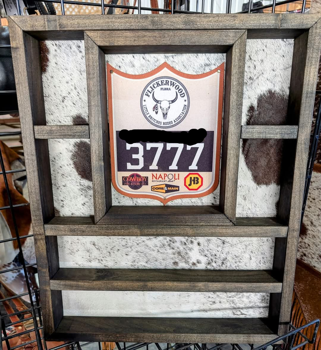 Belt buckle case with back number