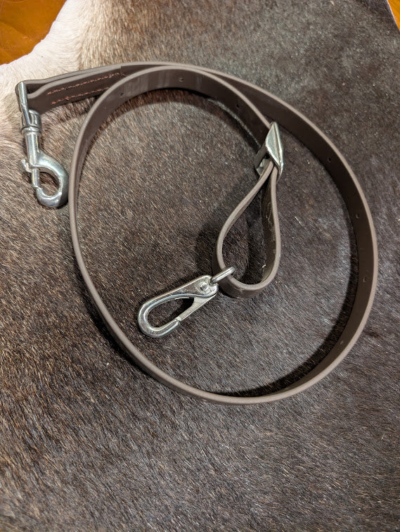 Biothane Adjustable Tie Down Strap with snaps 