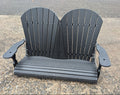 4ft poly porch swing front view
