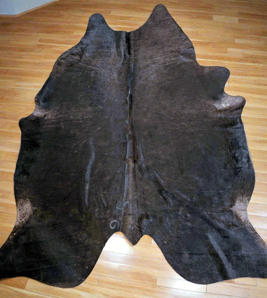 rustic cowhide with natural branding