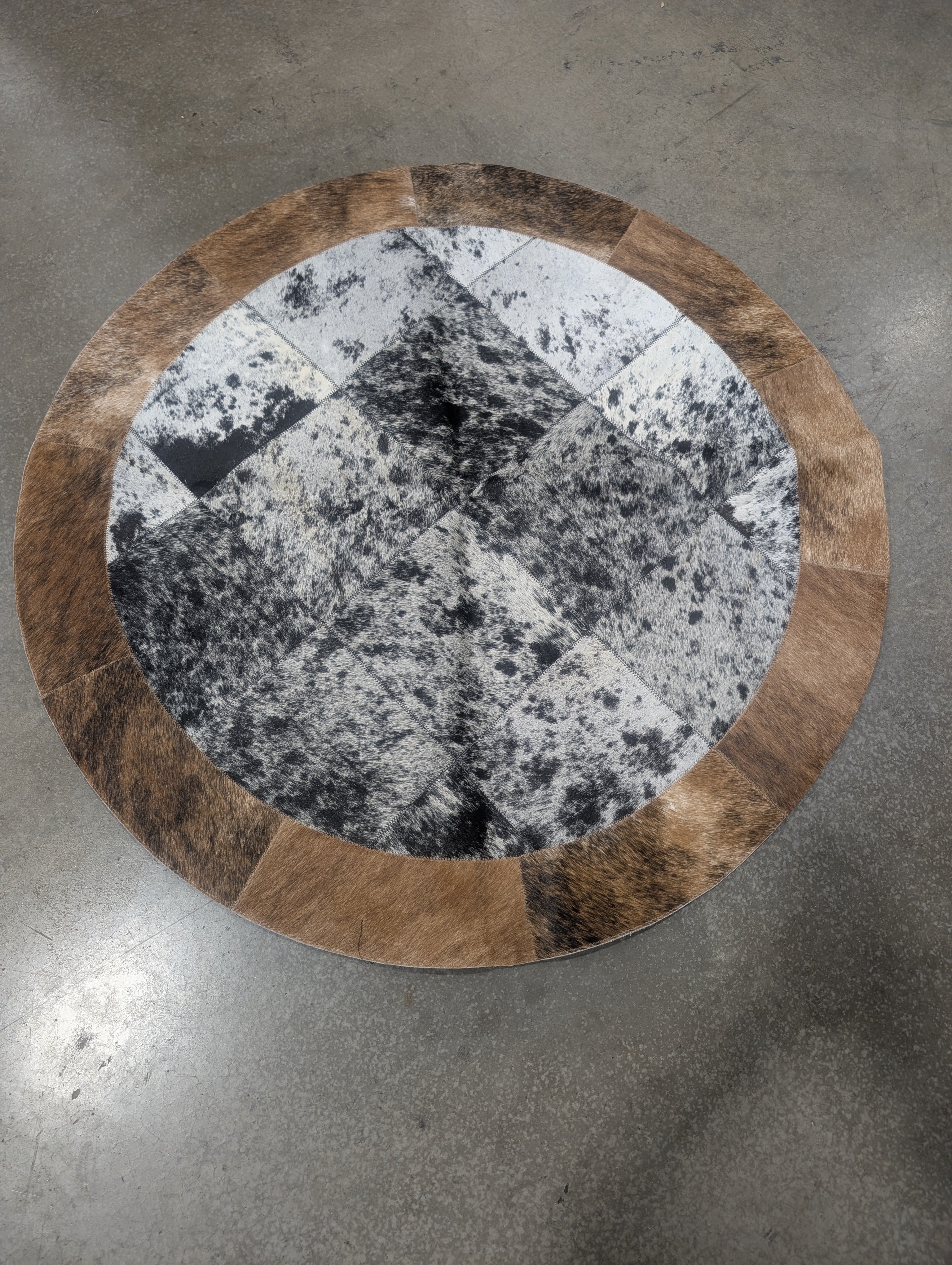 Real Genuine Patchwork Round Rug