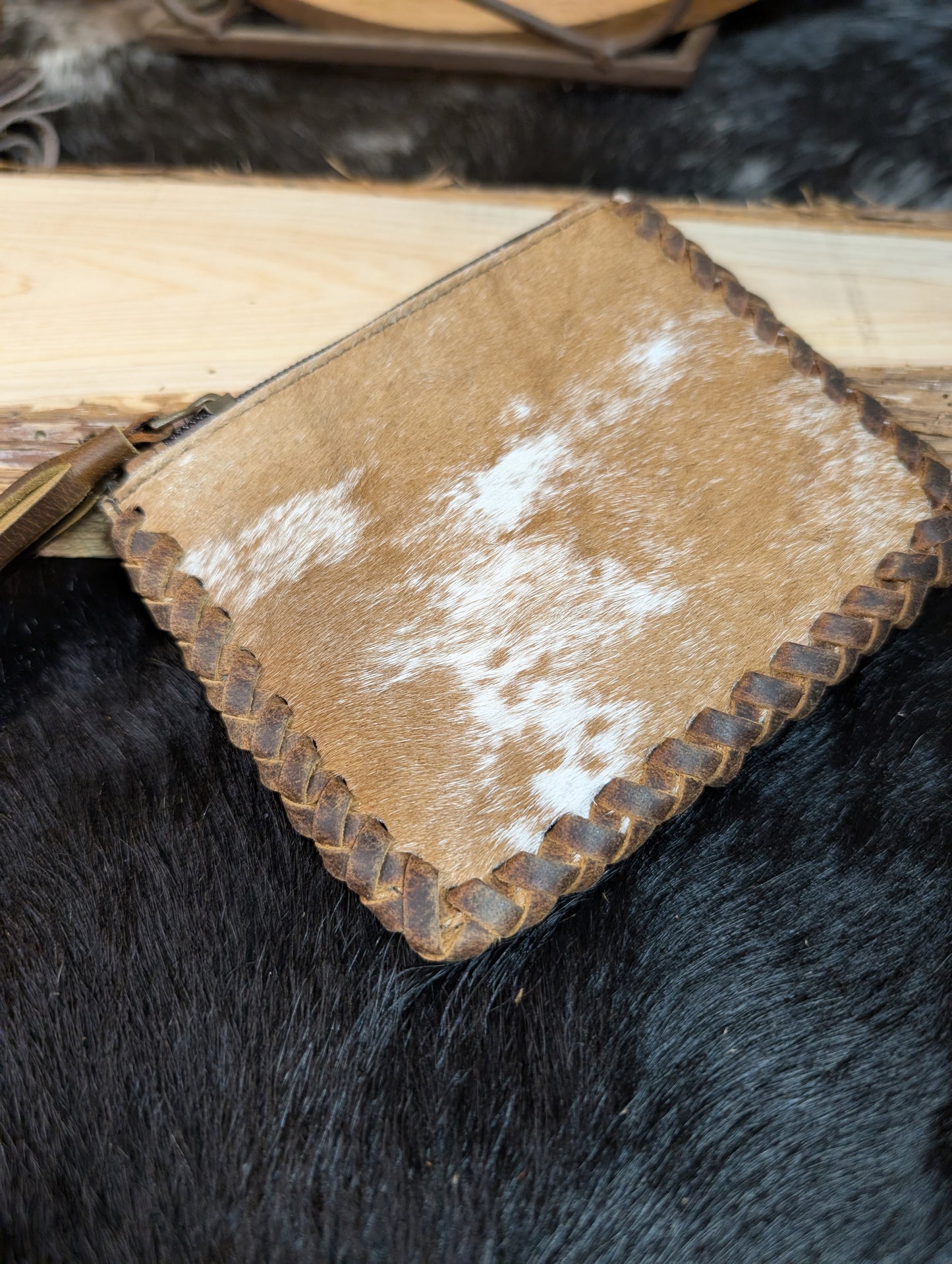 Cowhide Credit Card Wallet/Coin Pouch