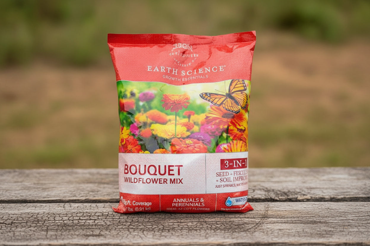Earth Science Bouquet Wildflower Mix packet.