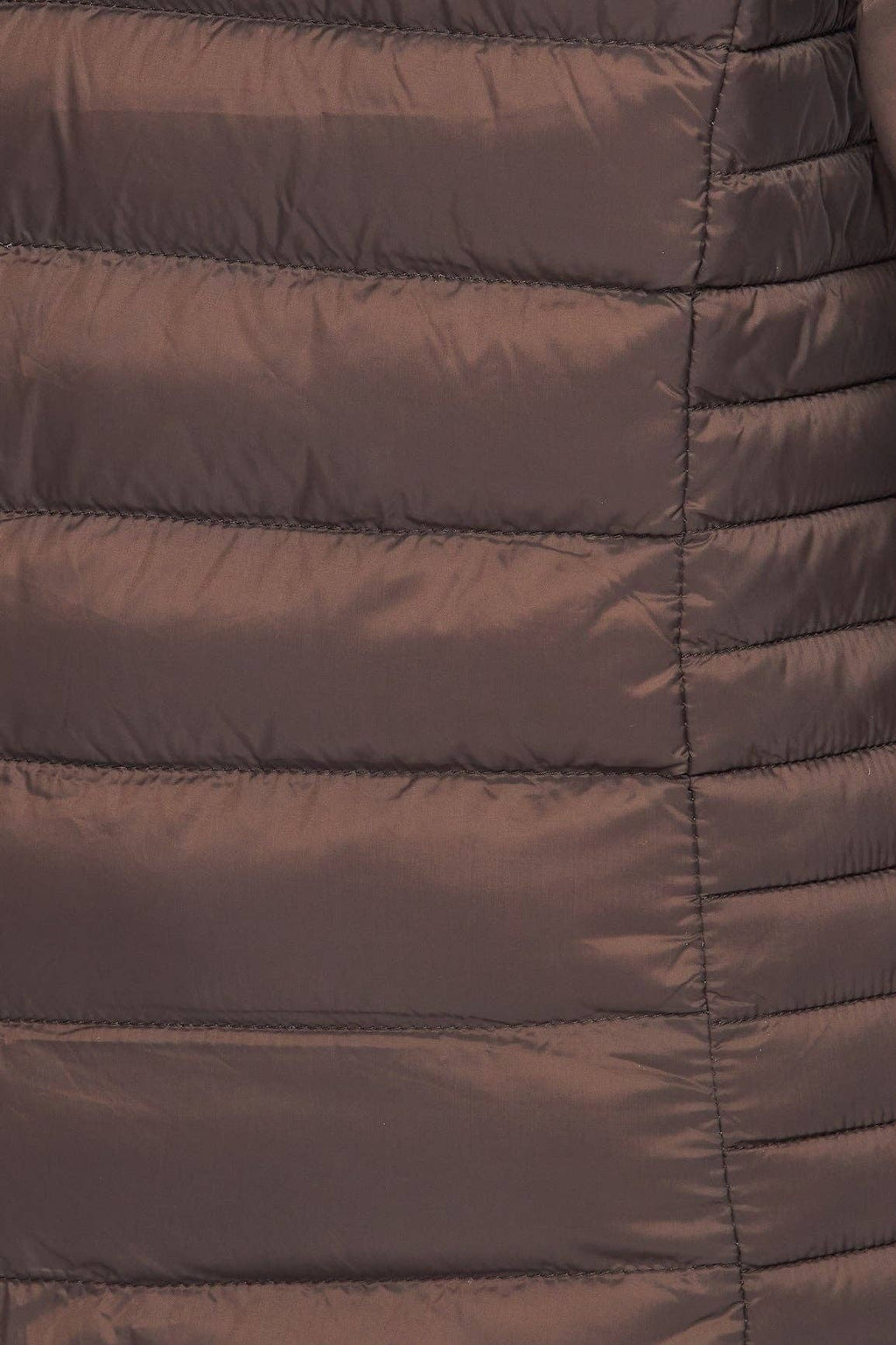 Water resistant brown puffer jacket for ladies