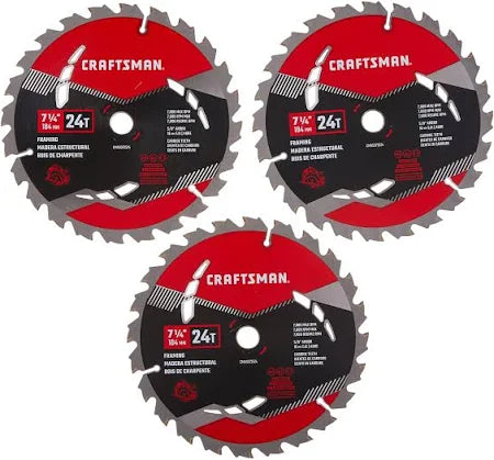 CRAFTSMAN 7-1/4-in 24-Tooth Carbide Circular Saw Blade CMAS3725243