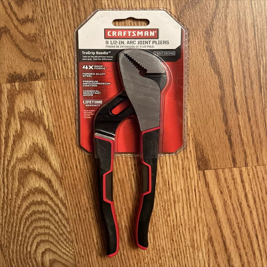 CRAFTSMAN 9 1/2 IN ARC JOINT PLIERS W/TRUGRIP HANDLE CMHT28346