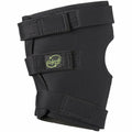 Black hock support brace with a visible brand logo on a white background