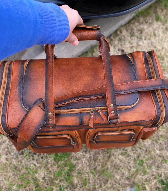 Classic Leather Duffle Bag