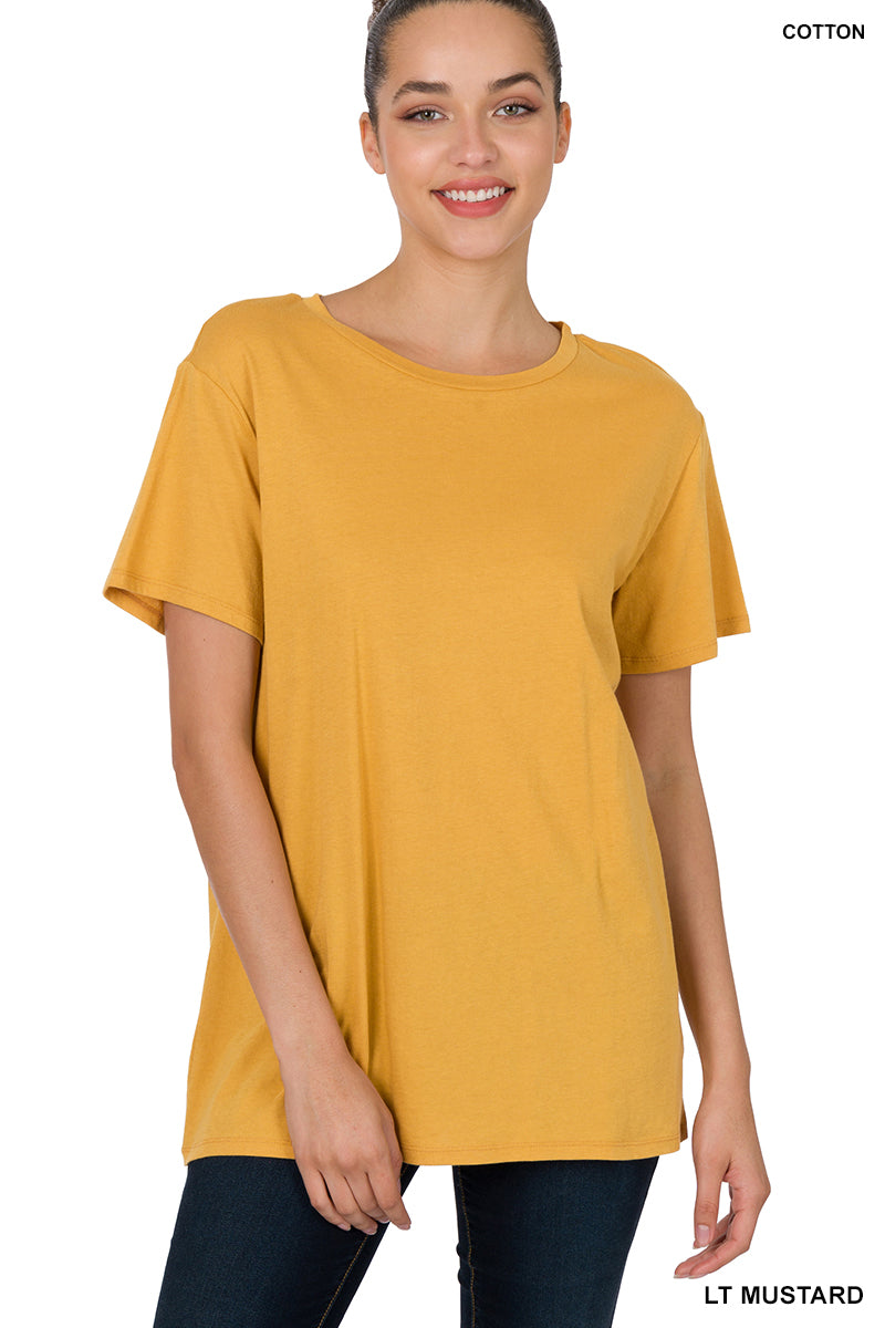 Classic cotton crew neck shirt