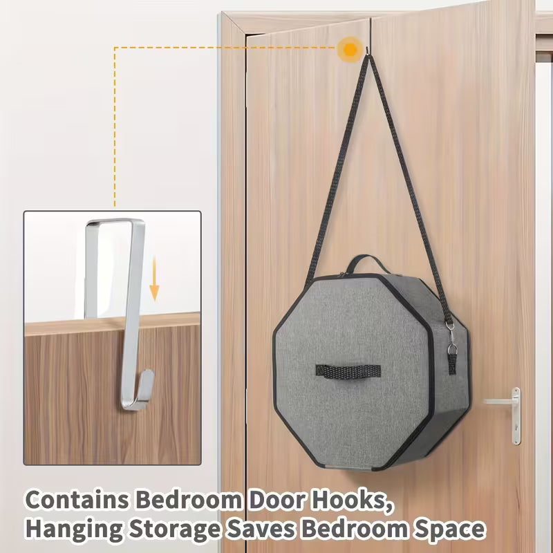 Cowboy Hat Storage Box with Door Hook – Travel & Home Hat Organizer