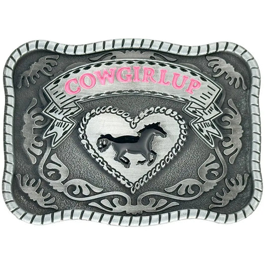 Cowgirl Up Belt Buckle