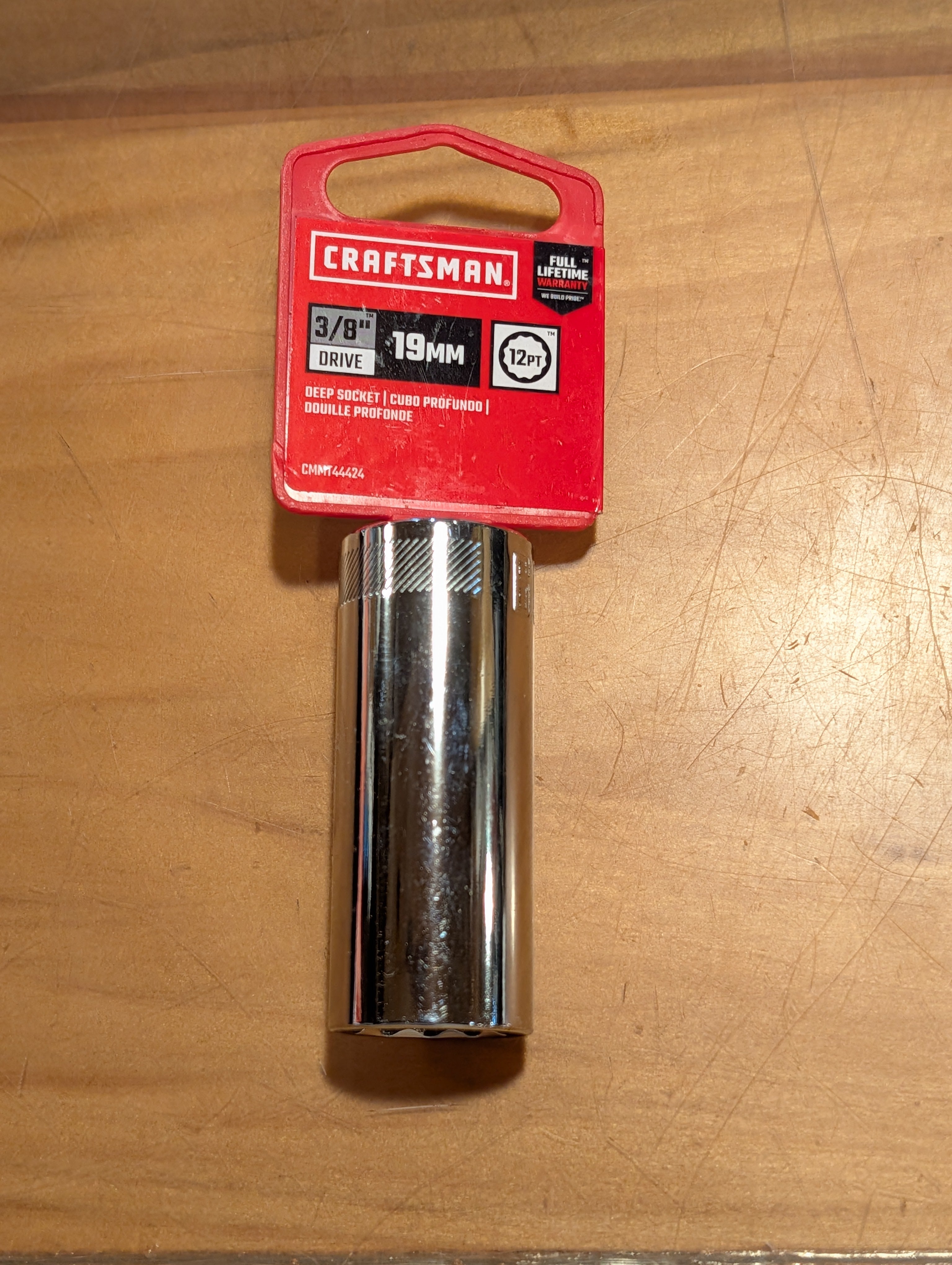 Craftsman Deep socket 3/8dr 19mm