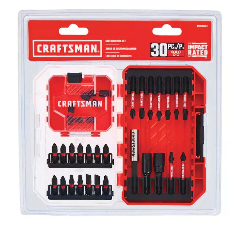 Craftsman 30 Piece Impact Rated Screwdriving Set CMAF30SET