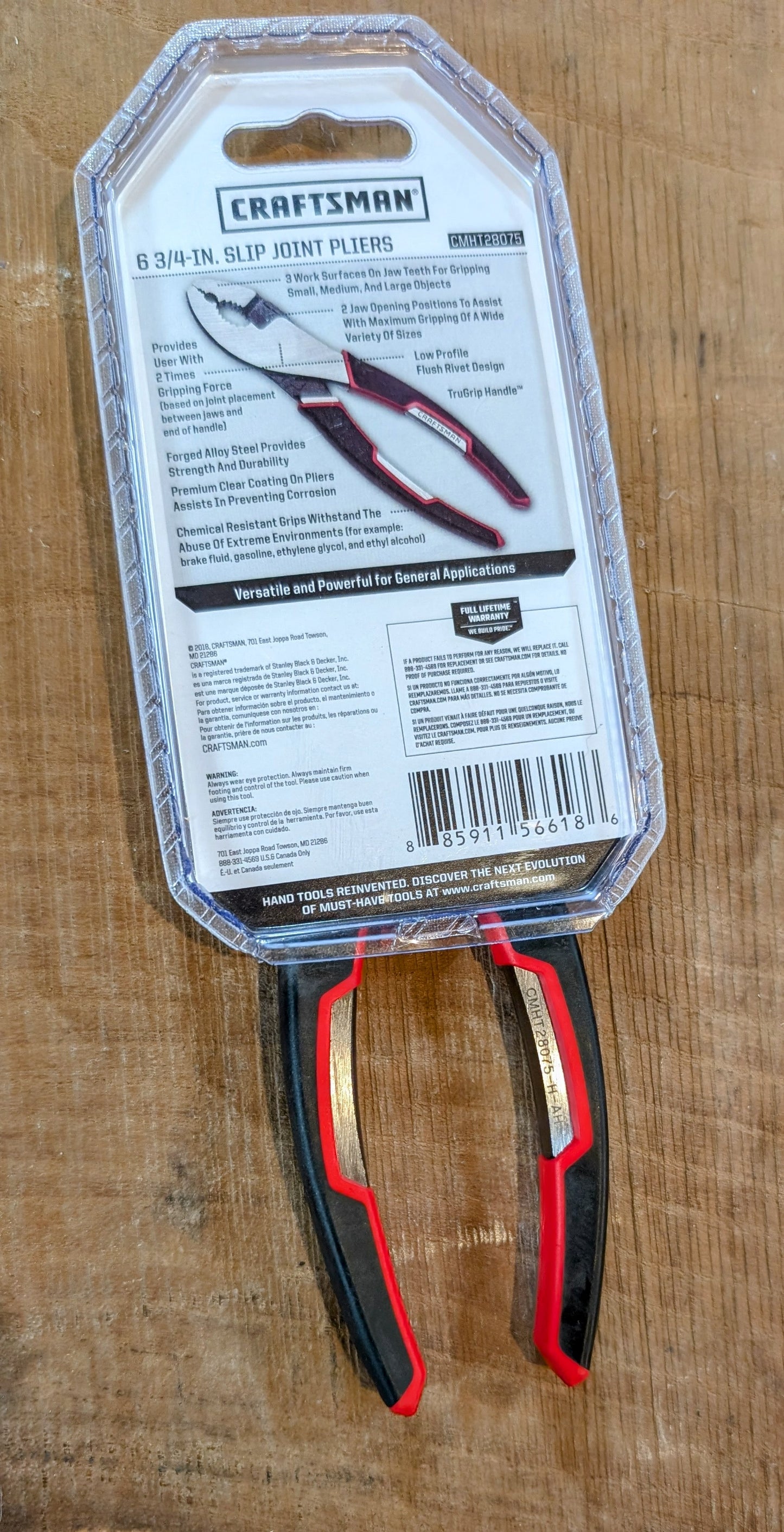 Craftsman 6-3/4in Slip Joint Pliers