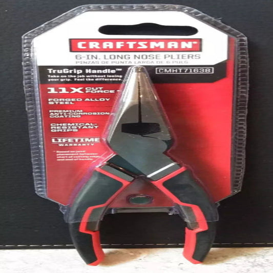 Craftsman 6" Long Nose Pliers w/ TruGrip Handle CMHT71638