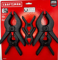 Craftsman 6 piece Spring Clamp Set Plastic Body Strong Spring