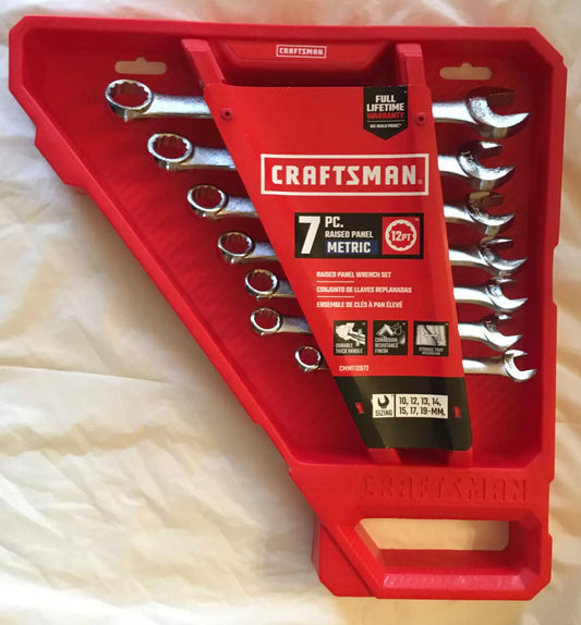 Craftsman 7-Piece Set 12-point Metric Standard Combination Wrench Set  CMMT12072