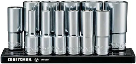 Craftsman V-Series 3/8" Drive SAE Deep Socket Set